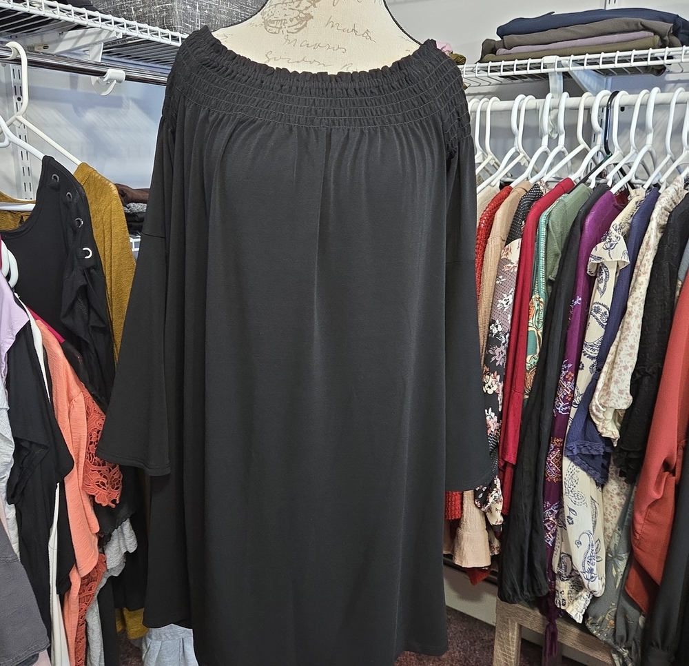 Express Black Off-Shoulder Dress